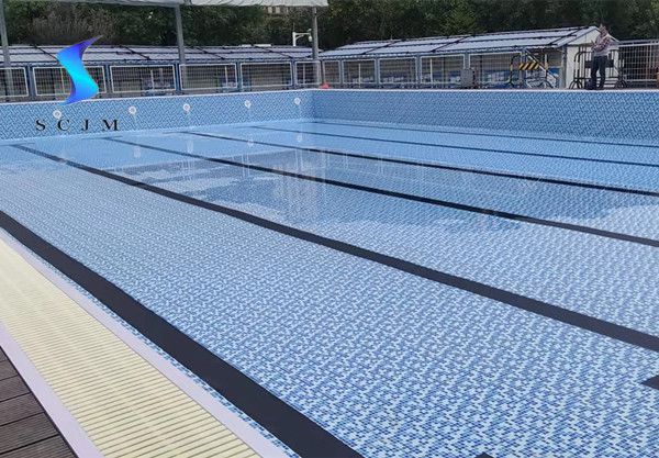 福建室外土建游泳池防水膠膜施工案例